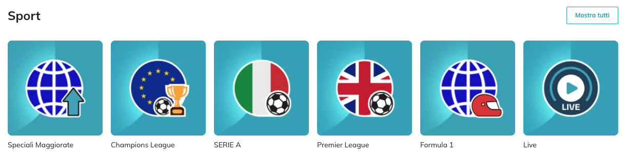 starcasino sports sections
